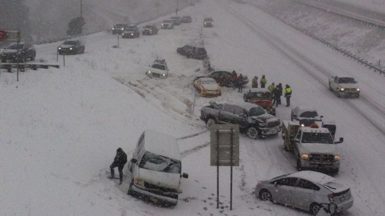 Out of state driver with Florida plates causes multiple car pile up on I-70