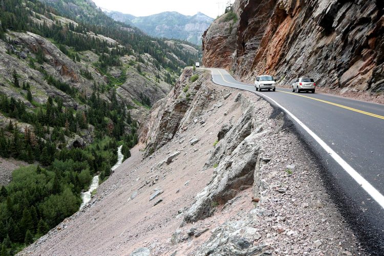 Out of state driver plunges off of infamous Red Mountain Pass in Colorado