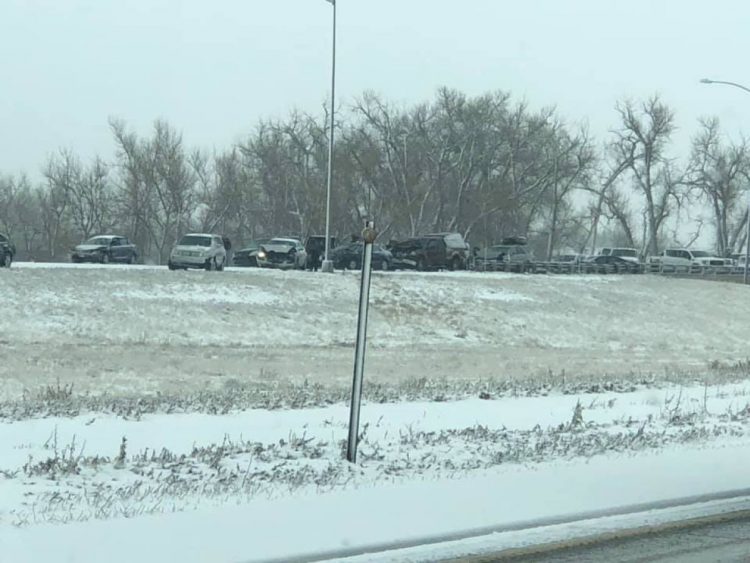 Out of state driver with Texas plates causes 40 car pile up on Pena Boulevard