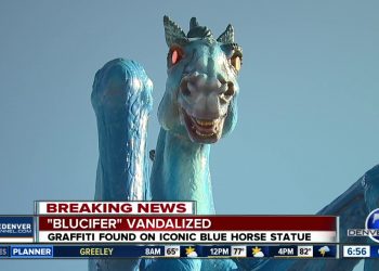 Someone Vandalized Bluecifer With Graffiti