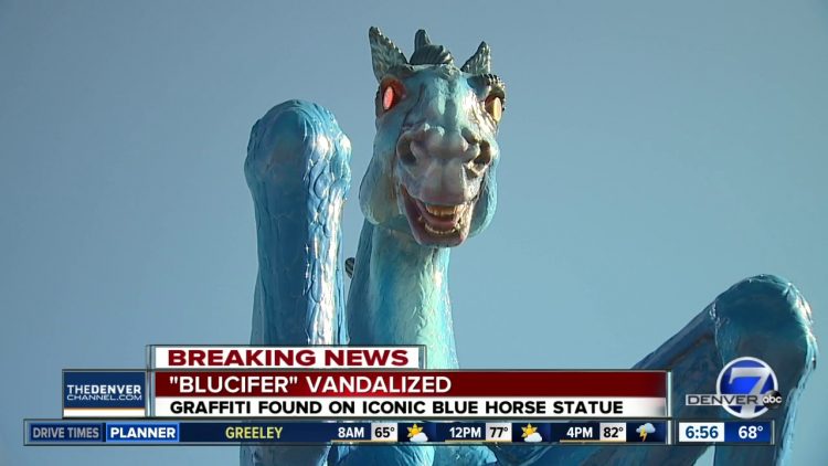 Someone Vandalized Bluecifer With Graffiti
