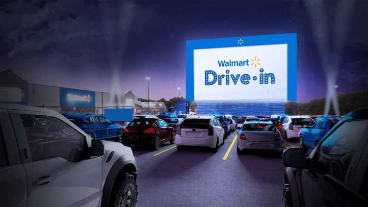 Walmart is transforming 160 store parking lots to drive-in movie theaters this summer