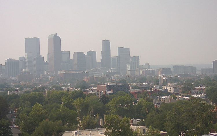 Right now Denver has the 5th worst air quality in the world