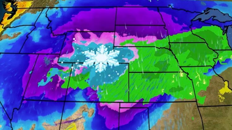 Denver is under a winter storm watch two days after the city hit 101 degrees