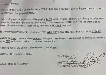 Colorado trailer-park tenants say their landlord threatened to double rent if Biden won