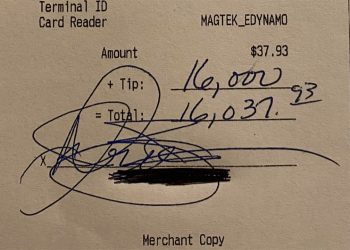 Customer leaves $16,000 tip at restaurant ‘Don’t spend it all at once!’