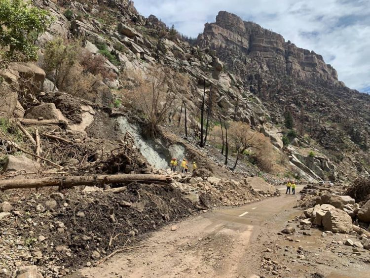 I-70 will be closed for days or even weeks due to mudslides in Glenwood Canyon
