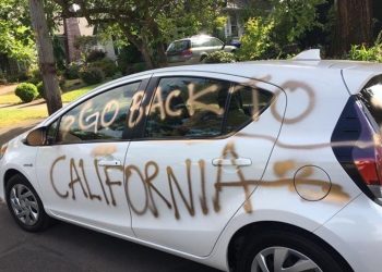 Woman Living In Denver Has Car Vandalized With Graffiti That Says “Go back to California”