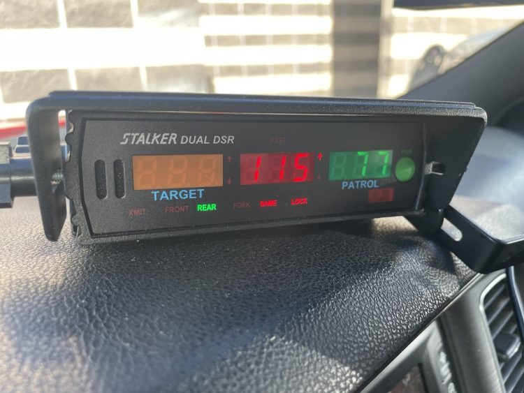 Colorado State Patrol clocked someone at 115