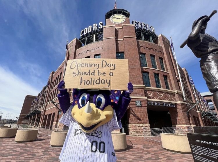Rockies 2022 Opening Day and Opening Weekend I'm From Denver