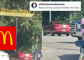 Woman Blocks McDonald’s Drive-Thru Line for Her Husband in a Truck to Cut in Line