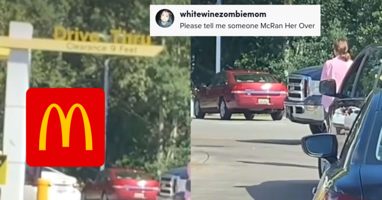 Woman Blocks McDonald’s Drive-Thru Line for Her Husband in a Truck to Cut in Line