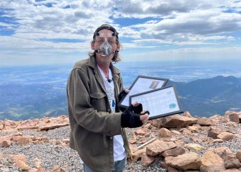Man Pushes Peanut Up Pikes Peak Using Nose