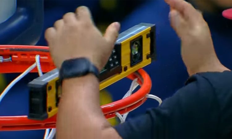 Last Night’s Nuggets game was delayed due to a Bent Rim