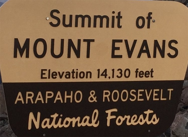 Mount Evans will Remain Mount Evans.  For Now.