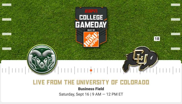 College GameDay is coming to CU Boulder for the Buffs Game
