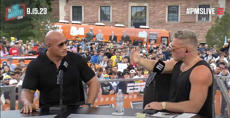 WATCH: Dwayne “The Rock” Johnson joins The Pat McAfee show at  CU