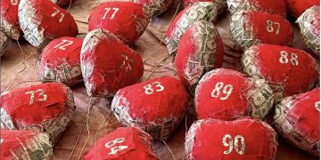 Hearts made of 100 $1 bills will be hidden across Denver for Valentine’s Day