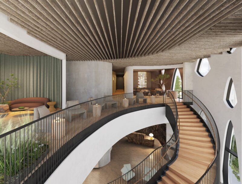 The First Carbon-Positive Hotel in the U.S. Is Extremely Trippy Inside