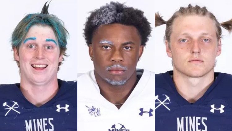 Blue Hair, Don’t Care: Colorado School of Mines Football Players Redefine Roster Photos