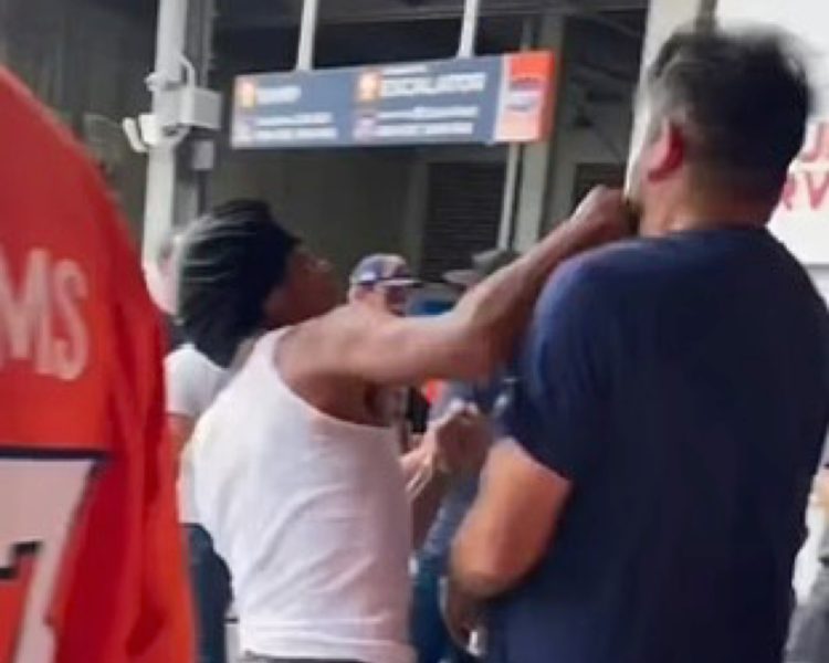 MUST SEE: Broncos Preseason Drama: Fan Knocked Down But Holds Onto His Beer