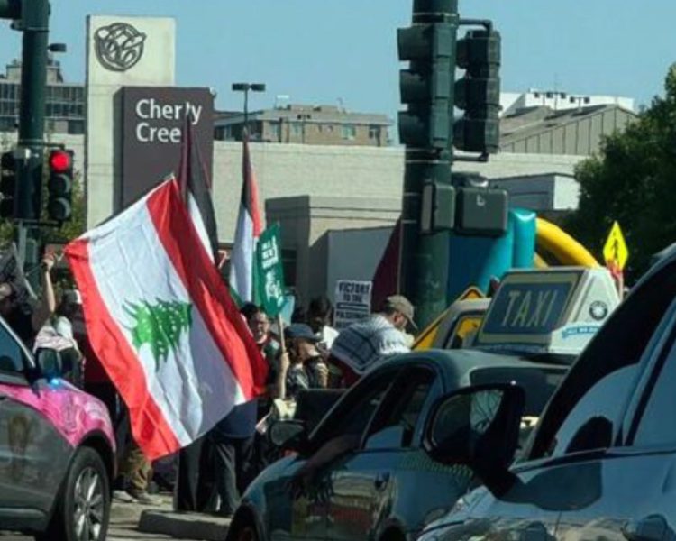 Pro-Palestinian Demonstration Causes Major Traffic Jam in Cherry Creek, Two Arrested