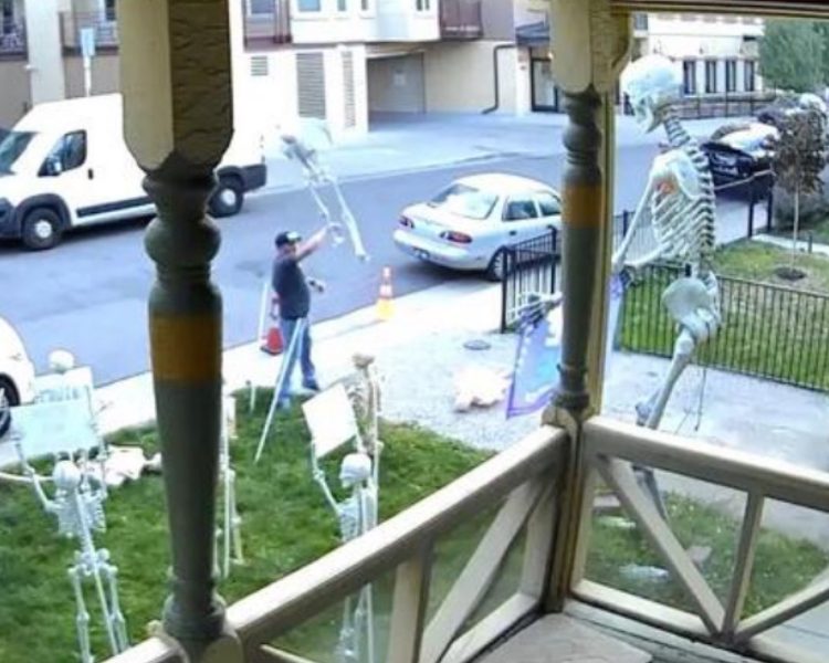 Viral Video Shows Man Destroying Political Decor at Denver Home