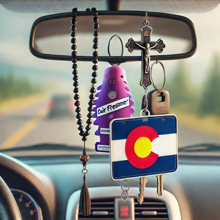 Is Colorado Among the States Where Hanging Things on Your Mirror Is Illegal?