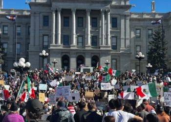 Denver Demonstrators Rally Against Immigration Raids, Project 2025, and Government Overhaul