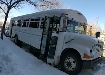 WATCH: Porch Pirate Uses Stolen School Bus as Getaway Vehicle