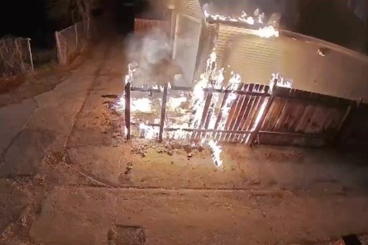 WATCH: Suspected Arsonist Sparks Denver Garage Fire