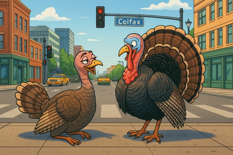 Why Turkeys Are Taking Over Denver: It’s Mating Season, and the Suburbs Are Their Love Nest