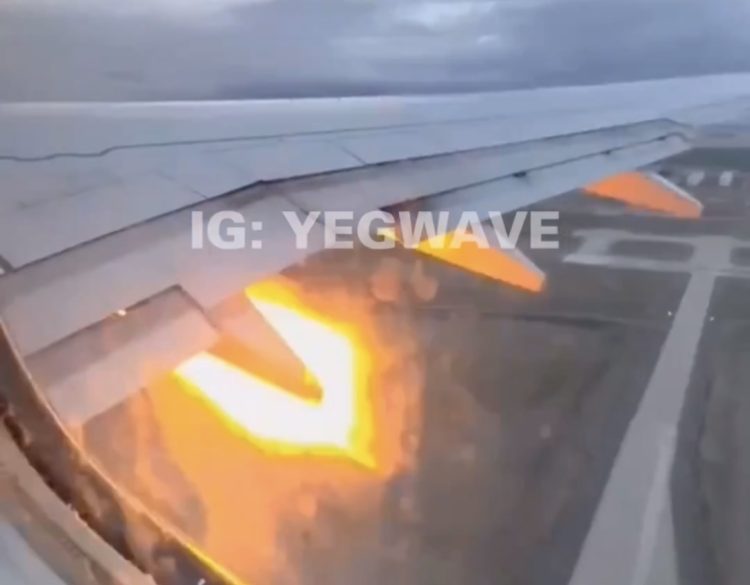 WATCH: Cabin Glows Orange as United Airlines Engine Catches Fire Mid-Flight Over Denver