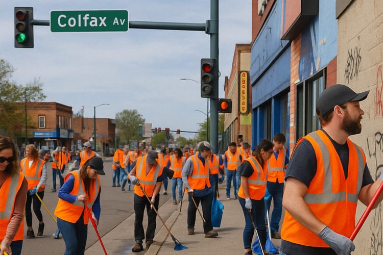 Over 100 Volunteers Join Forces to Clean Up Colfax Avenue and Strengthen Community Ties