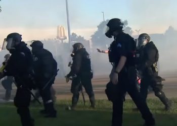 Smoke Deployed, Five Arrested as ICE Protesters Clash with Denver Police on Colfax