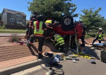 Two Injured in Single-Vehicle Rollover That Shut Down Major Thornton Road