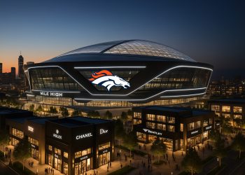 Broncos Unveil Plans for Retractable-Roof Stadium at Burnham Yard