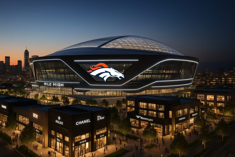 Broncos Unveil Plans for Retractable-Roof Stadium at Burnham Yard
