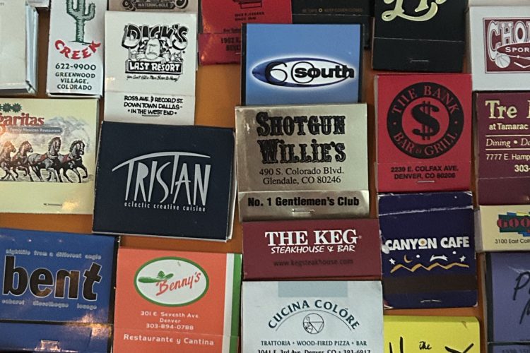 Before QR Codes, There Were Matches: Denver’s Nightlife in 45 Tiny Keepsakes