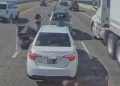 VIDEO Wild Freeway Fight Caught on Camera Ends With Shattered Window and Crowbar