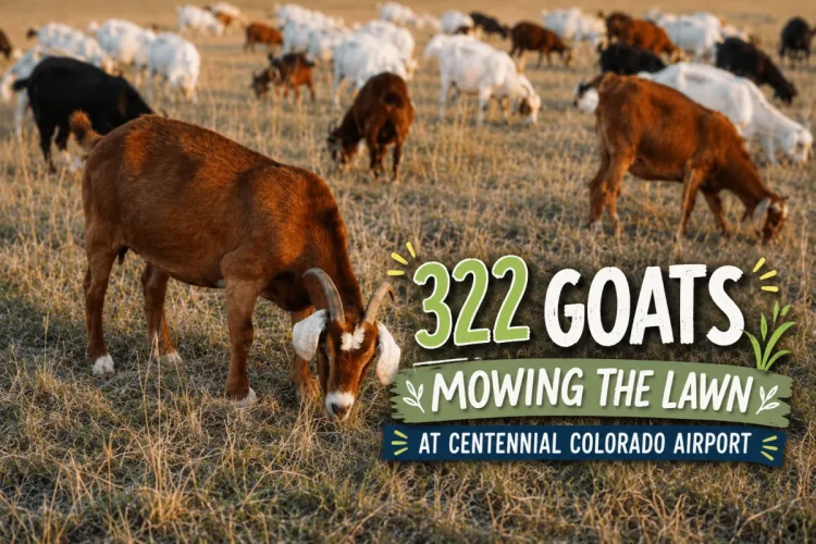 VIDEO 322 Goats Just Clocked In for Work at a Colorado Airport