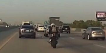 Motorcyclist Lane Splits Between Two Colorado Troopers — Then Crashes