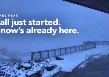 Fall Just Started. Pikes Peak Already Picked Up 4 Inches of Snow.
