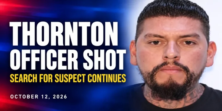 Thornton Officer Shot Sunday Night; Search Continues for Armed Suspect